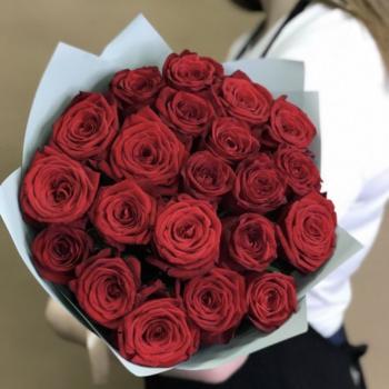 21 роза сорта "РЕД" (70 см)