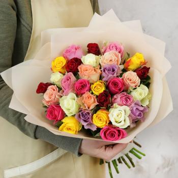 Букет "Цветочный каприз" из 31 розы 