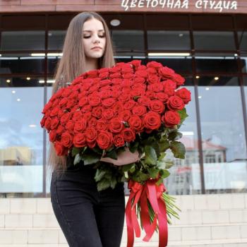 Букет Букет из 101 красной розы (Россия) 