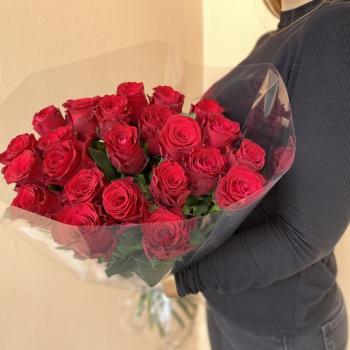 Букеты из красных роз 50 см премиум (Эквадор)