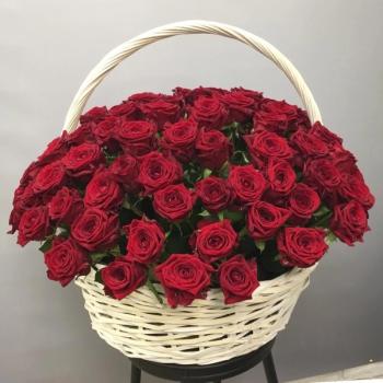 Букет Корзина с 115 розами код  272049mos