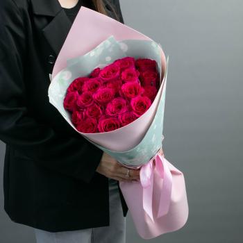 Букет Розовые розы 21 шт. из Эквадора