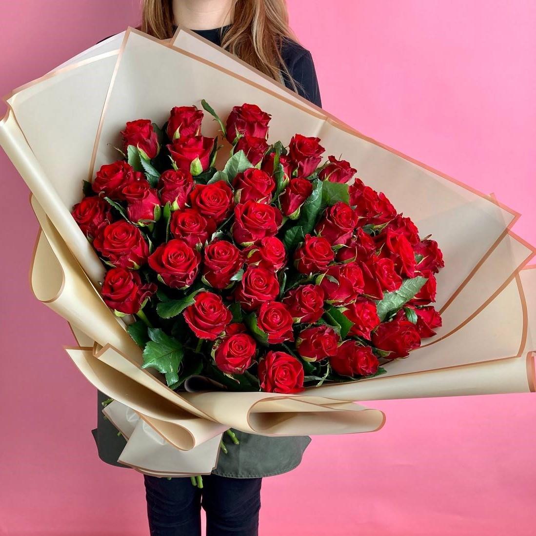 Розы 51 шт. 70 см (Российская)