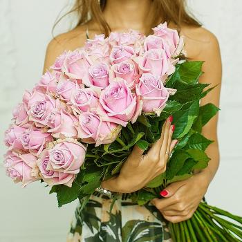 Букет Розы цвета лаванды